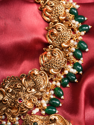 Padmapriya Lakshmi Haar – Temple Necklace Set