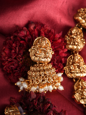 Mangala Lakshmi Haar – Temple Necklace Set