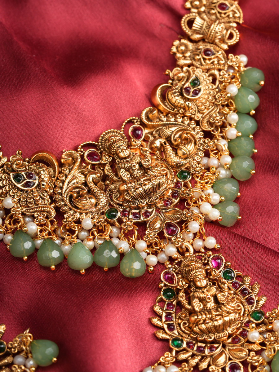 Mayurashree Haar – Temple Necklace Set
