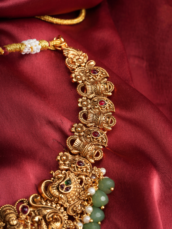 Mayurashree Haar – Temple Necklace Set
