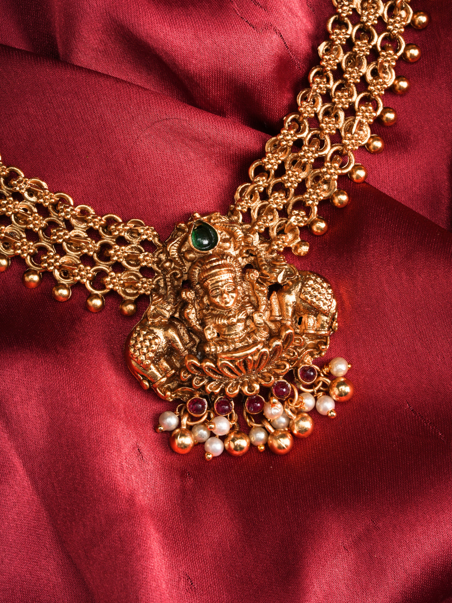 Vaidika Kanaka Alankara – Temple Necklace Set