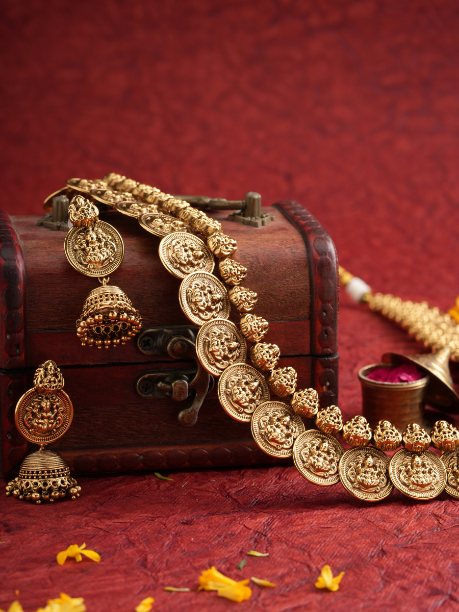Rajita – Temple Necklace Set