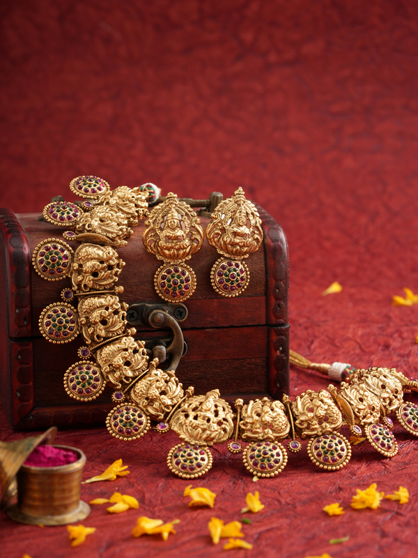 Nritya Lakshmi – Temple Necklace Set