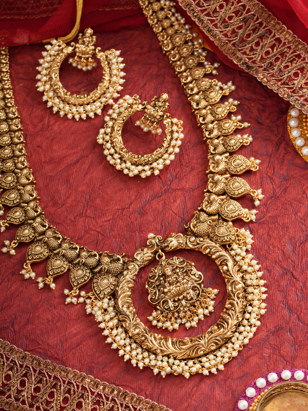 Shringar Ratna – Temple Long Necklace Set