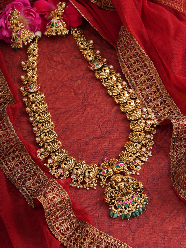 Veda Roopa – Jadau Temple Haram Set