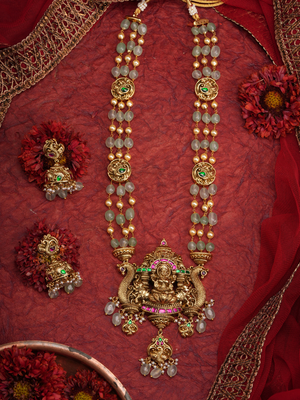 Amrita Lakshmi Haar – Temple Necklace Set