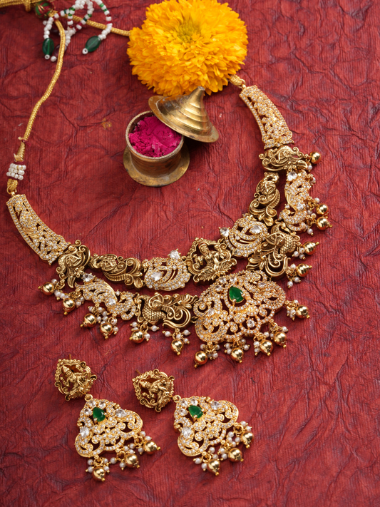 Gaurangi – Temple Jewellery Set