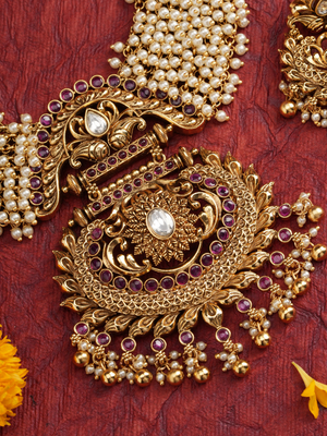 Rajamala – Pearl Temple Necklace Set