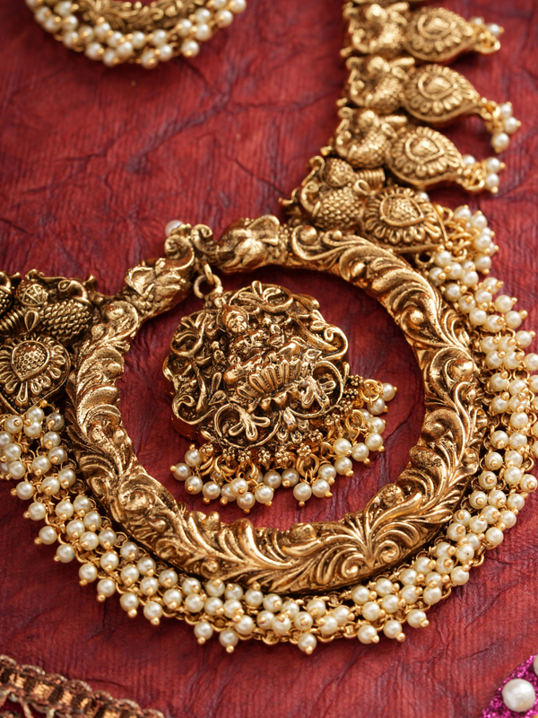 Shringar Ratna – Temple Long Necklace Set