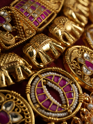 Kanaka Roopini – Jadau Temple Choker Set