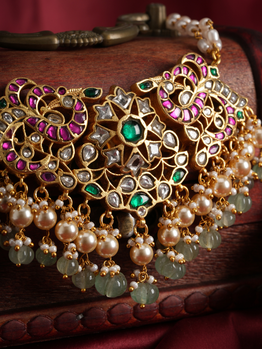 Mandara Ratna – Jadau Temple Choker