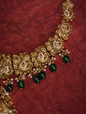 Kanakavalli Alankara - Emerald Danglers