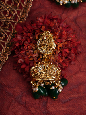 Kanakavalli Alankara - Emerald Danglers