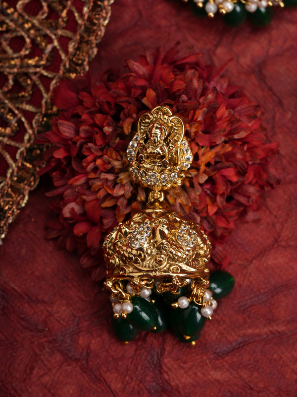 Kanakavalli Alankara - Emerald Danglers