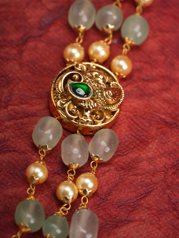 Amrita Lakshmi Haar – Temple Necklace Set