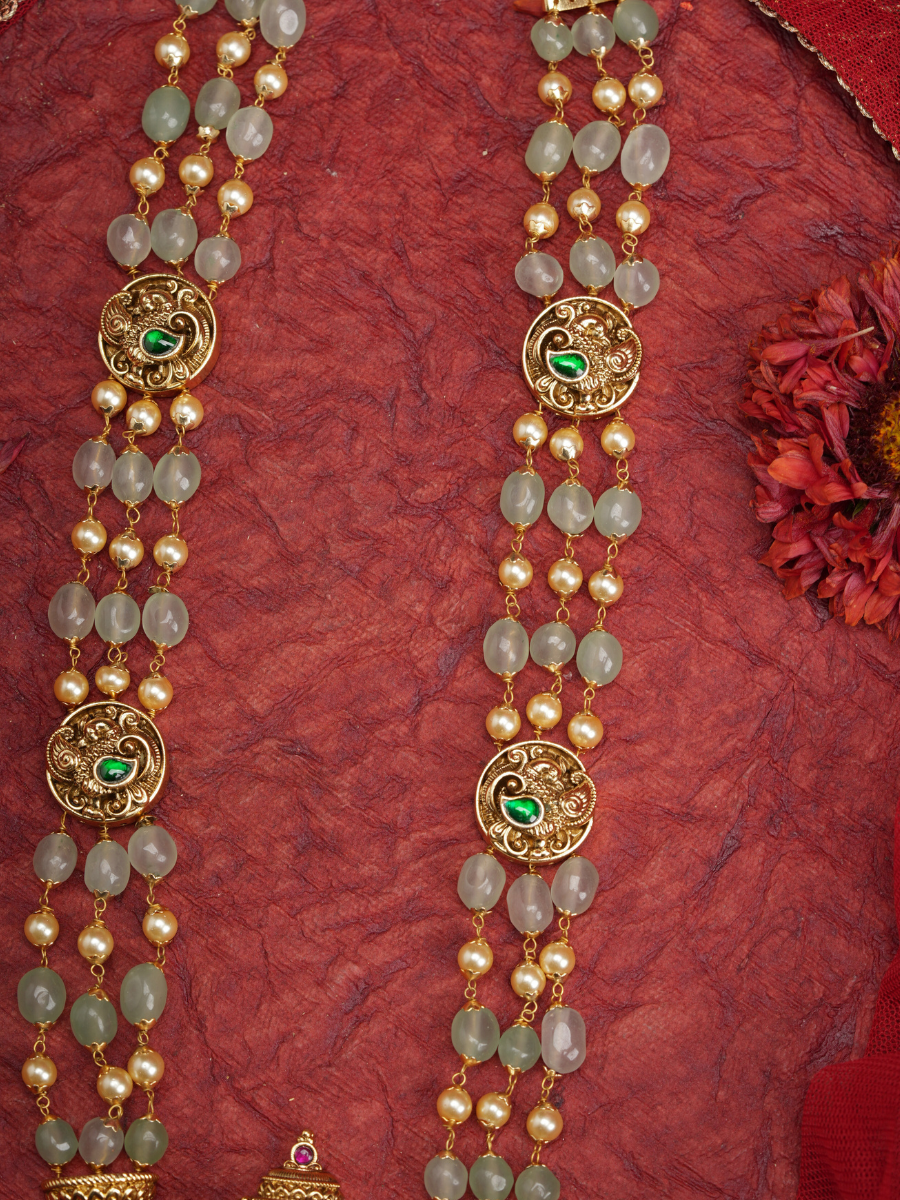 Amrita Lakshmi Haar – Temple Necklace Set