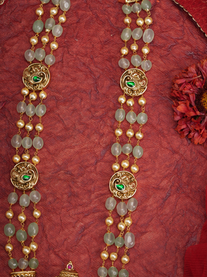 Amrita Lakshmi Haar – Temple Necklace Set