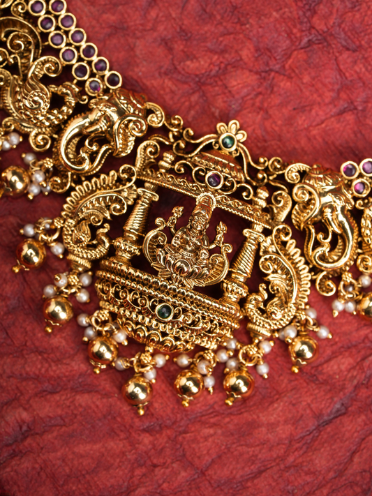 Suvarna Mohini Haar - Temple Set