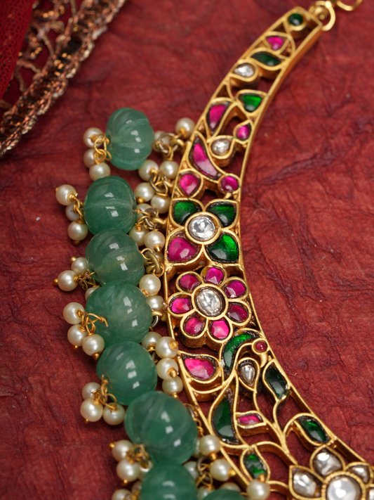 Vintage Rajputana Kundan Necklace