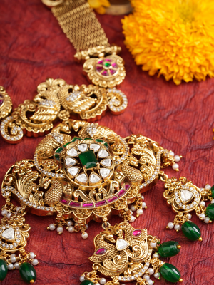 Divya Haar – Jadau Temple Necklace