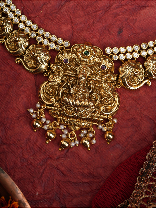 Shrivibhūṣaṇam – Temple Necklace Set