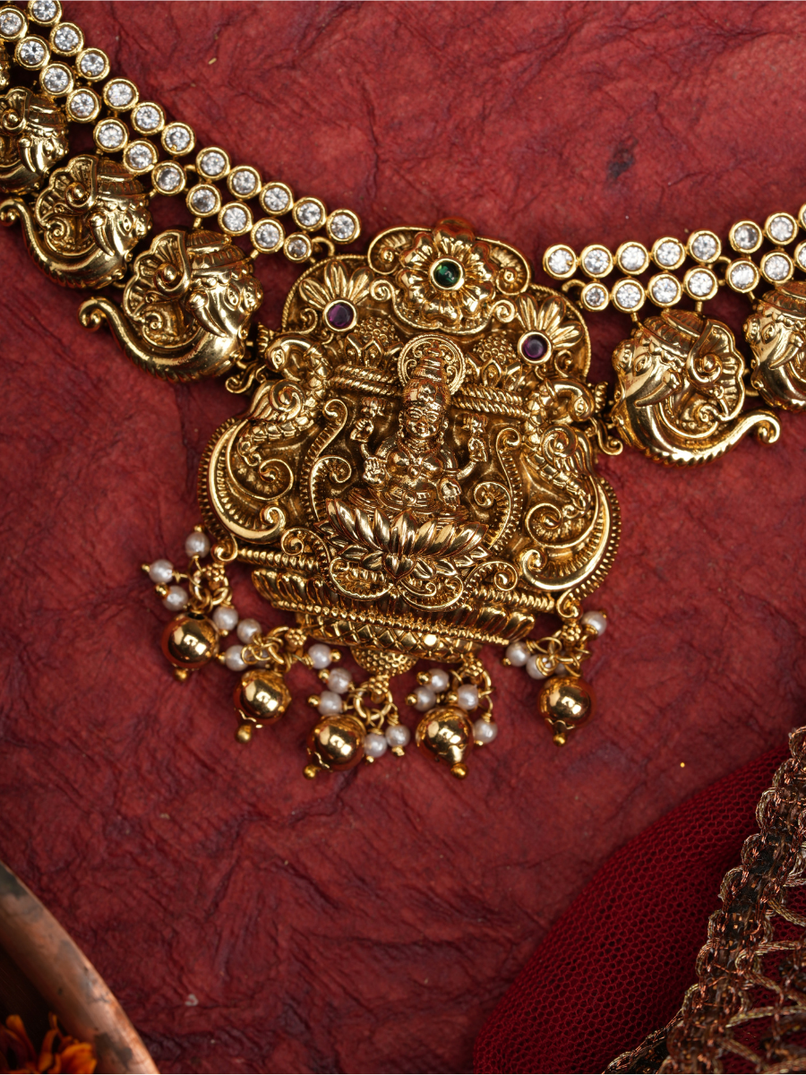 Shrivibhūṣaṇam – Temple Necklace Set