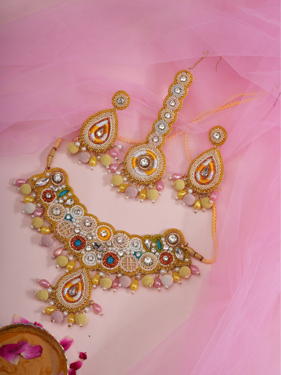 Rang Raagini – Handmade Haldi Jewellery Set