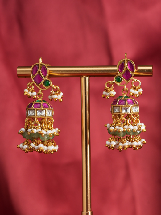 Shringarika – Jadau Temple Jhumka