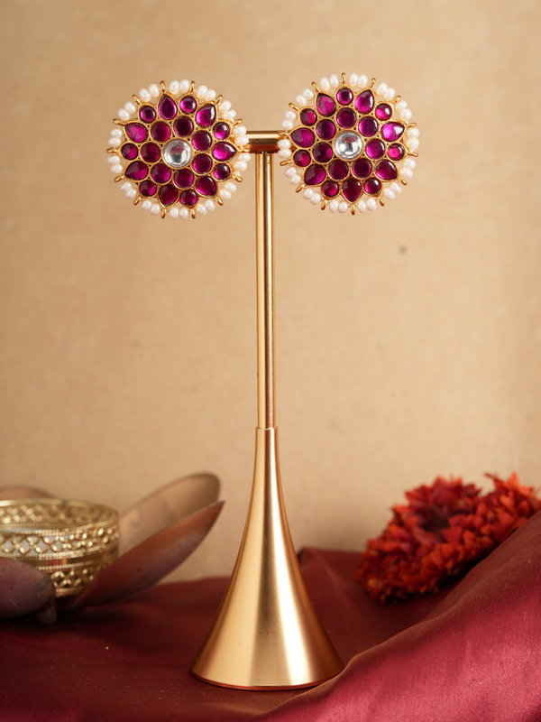 Sharvani Glow – Jadau Temple Studded Studs