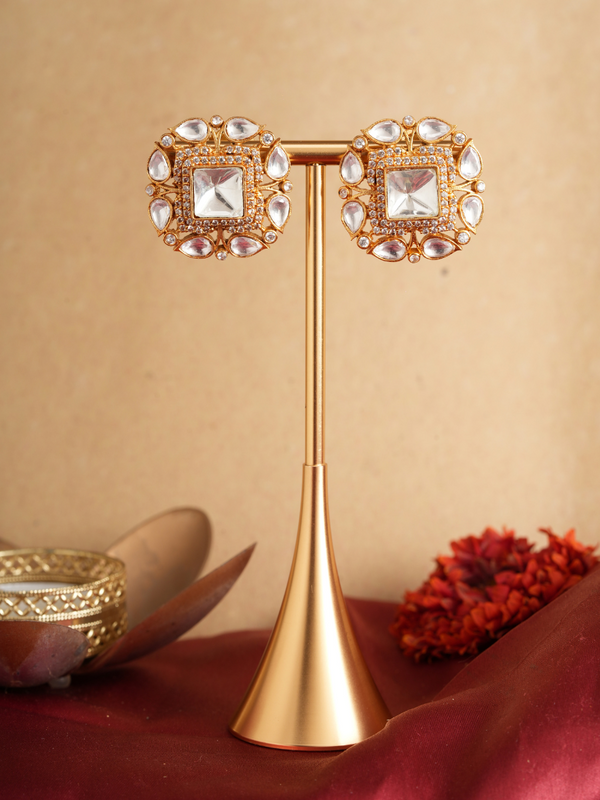 Rajnita Studs – Jadau Kundan Statement Studs