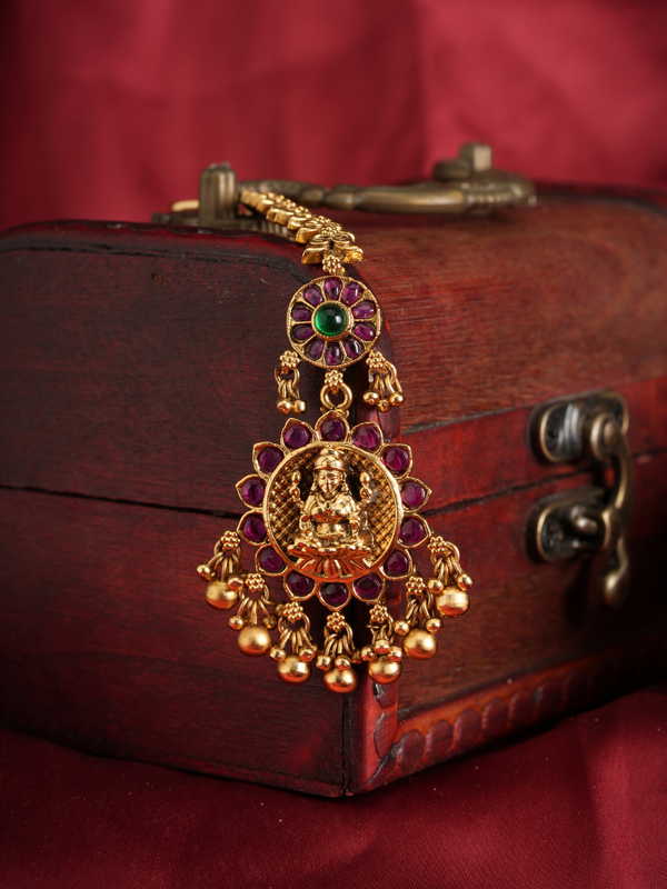 LakshmiRoopini Harita Suvarna – Temple Gold Maang Tikka
