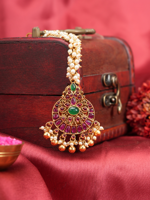 Shubhra Kirti – Jadau Maang Tikka