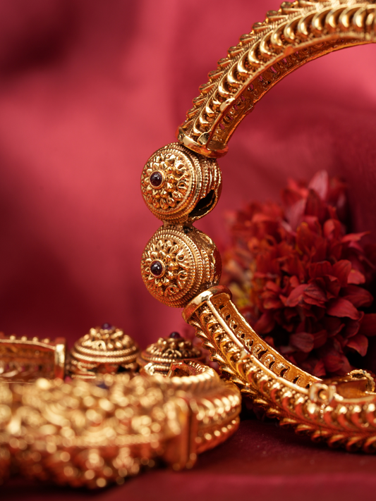 Padmakriti Openable Kadas – Temple Heritage Bangles