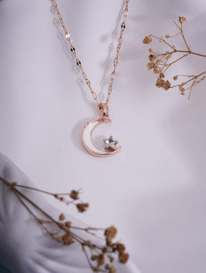 Moonbeam Charm - Anti Tarnish Necklace