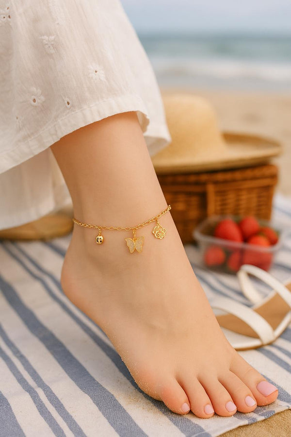 Soaring Spirits – Anti Tarnish Charm Anklet
