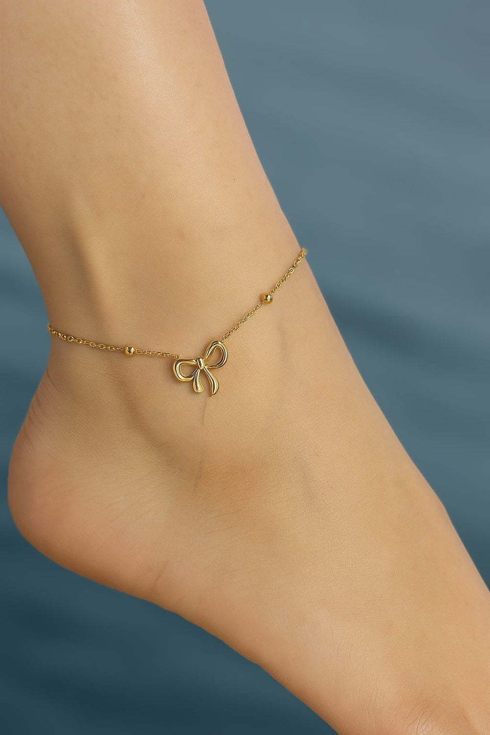 Knot Cute – Anti Tarnish Bow Anklet