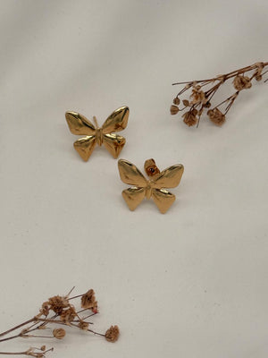 Dazzle Knot Golden – Anti Tarnish Bow Earrings