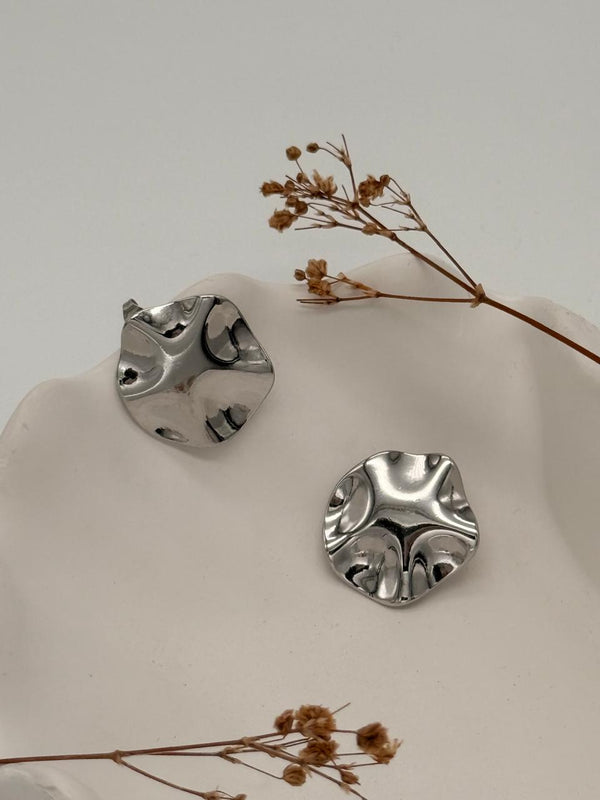 Lunar Folds – Anti Tarnish Earrings