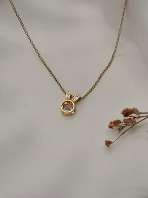 Bunella – Golden Bunny Pendant Necklace
