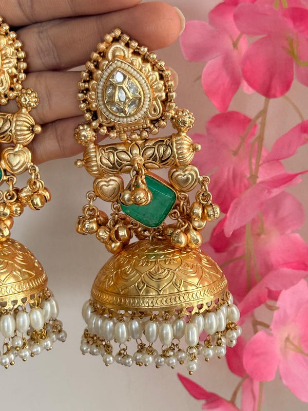 Noorpari - Green Kashmiri Earrings