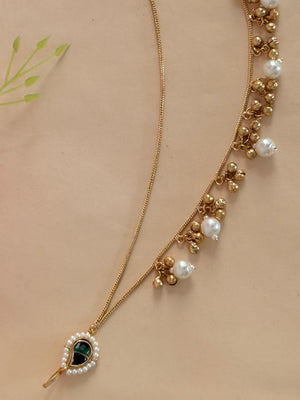 Gulnisa - White Kashmiri Kaan Chain Earrings