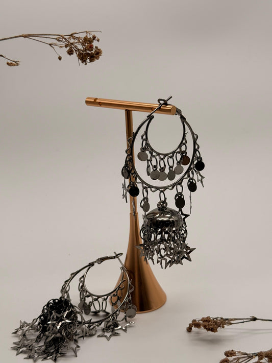 Star Charm Indo-Western Earrings