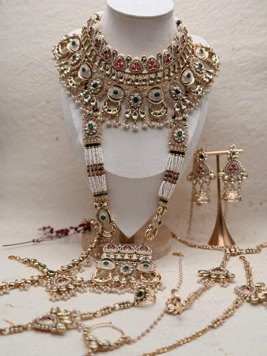 Zewar-e-Rajputana Kundan Replica Bridal Set