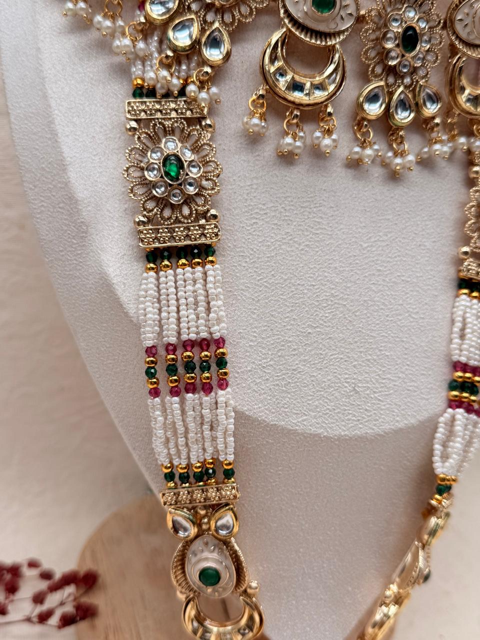 Zewar-e-Rajputana Kundan Replica Bridal Set