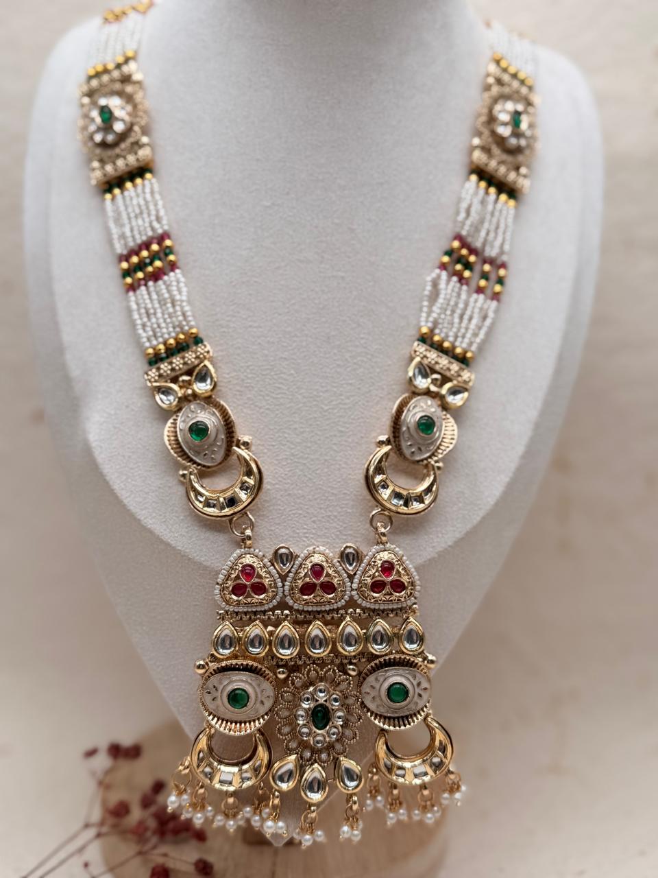 Zewar-e-Rajputana Kundan Replica Bridal Set