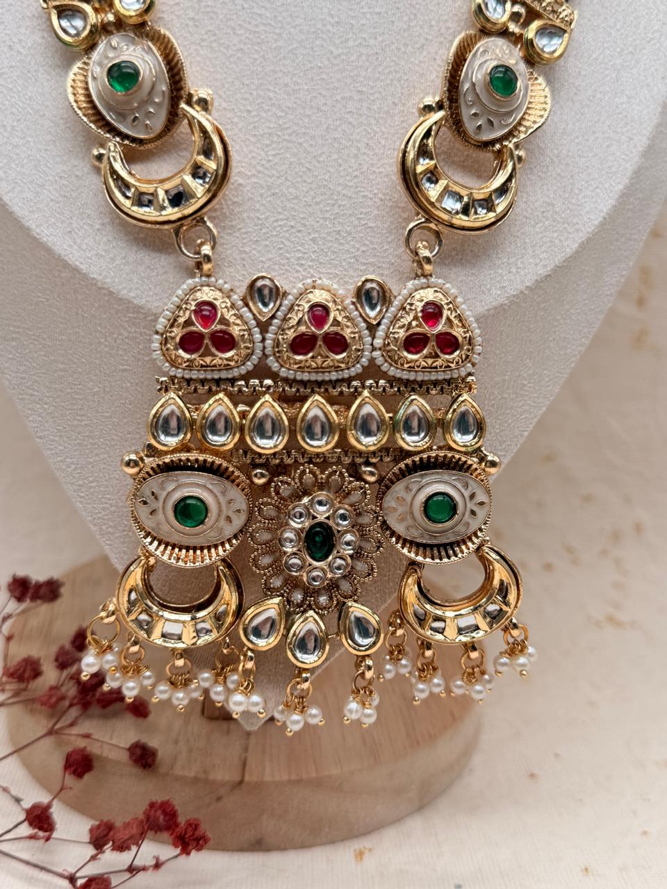 Zewar-e-Rajputana Kundan Replica Bridal Set