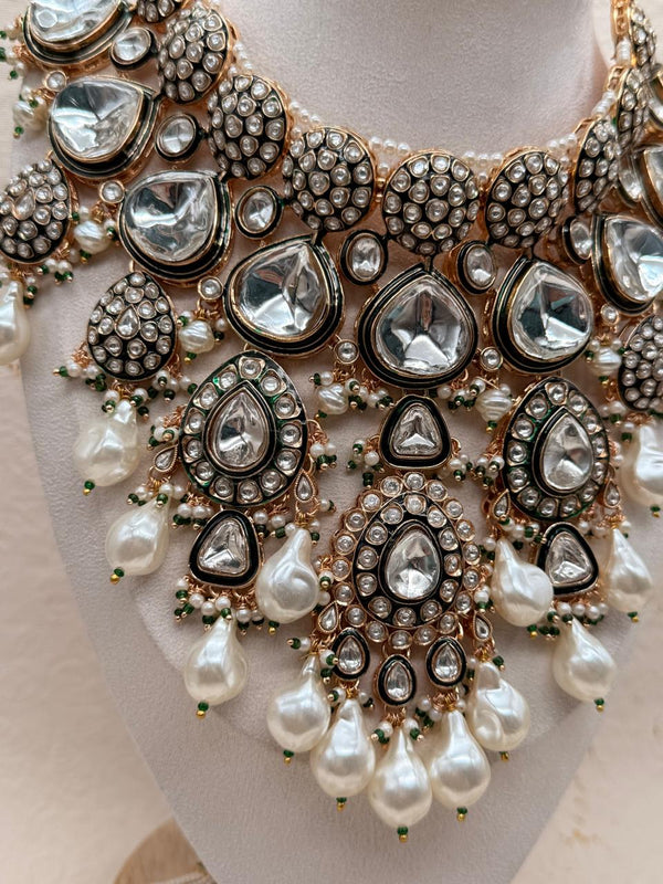 Rajrani White - Kundan Bridal Set