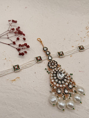 Rajrani White - Kundan Bridal Set