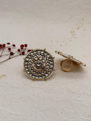 Rajrani White - Kundan Bridal Set