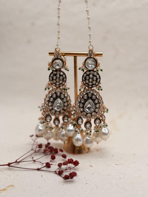 Rajrani White - Kundan Bridal Set